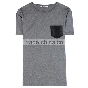 Custom Print t Shirt With Leather Sleeve thumbnail-2