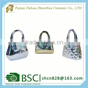 Fashionable Handbags Shape Ceramic Money Box for Gift thumbnail-1