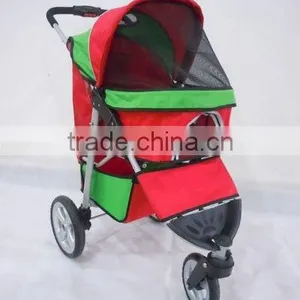 Durable Fashion 3 Wheels Pet Stroller thumbnail-1