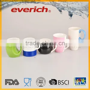 2016 Eco-friendly Custom Ceramic Interior Travel Mug thumbnail-1