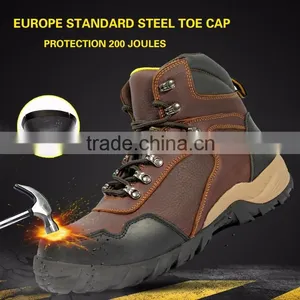 Top Brand High Quality Full Grand Leather Rubber Sole Safety Boot Quality Choice thumbnail-6