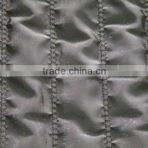 Stripe Quilted Embroidery Fabric,polyester Padded Quilted Fabric thumbnail-5