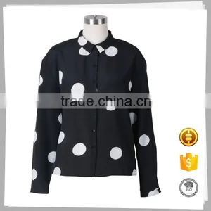 Garments Supplier New Fitness Ladies' Chiffon Blouse thumbnail-1