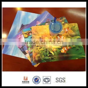 3D Lenticular Animal Table Mats of Animal Design Cheap Plastic Table Mat thumbnail-1