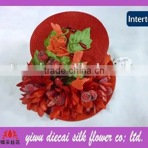 Xmas Decorative Sinamay Millinery Mini Hat thumbnail-1