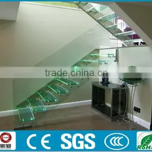 Tempered Glass Floating Stairs Made in China--YUDI thumbnail-5