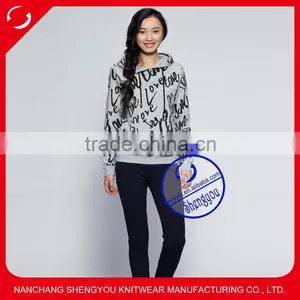 High Quality Custom Women Full Printed Hoodies thumbnail-1