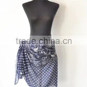 Summer Fashion High Quality Polyester Voile Customaized Printed Sarong thumbnail-4