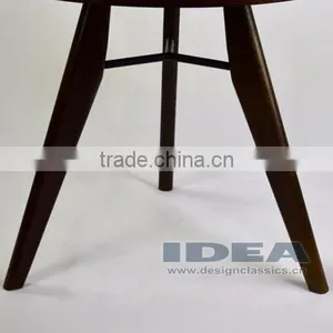Replica Jean Prouve Gueridon Dining Table - Solid Ash Stained in Walnut Color thumbnail-4