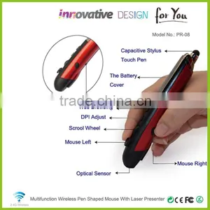 NEW ARRIVAL Red Laser Pointer Pen, Presentation Pointer With Touch Screen Pen/Pen Mouse Function thumbnail-3