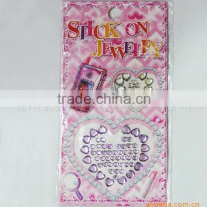 2014 Hot Sale Kids DIY Decoration Acrylic Sticker/rhinestone Sticker/crystal Sticker thumbnail-1