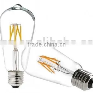 ST64 Filament Led 4W Based E27 B22 Replace 40W ST64 Edison Bulbs High Quality Two Years Warranty thumbnail-3