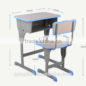 Ningbo Hot Sale Adjustable Height Children Desk and Chair With Back Rest thumbnail-1