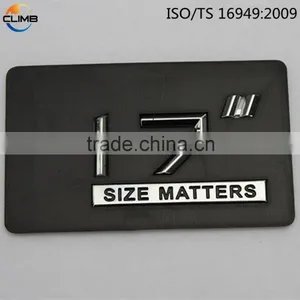 High Quality Car Badge Letters Small Chrome Letters 3D ABS Chrome Letter thumbnail-4