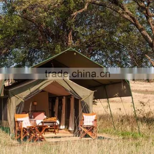 Safari Camping Frame Tent , Pakistan Tent Exporter , Poly Cotton Canvas , Cotton Luxury Camping Tents , Cotton Canvas Waterproof thumbnail-1