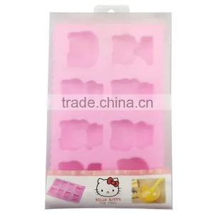 100% Food Grade Hello Kitty Family Cat Shape Silicone Ice Tray thumbnail-6