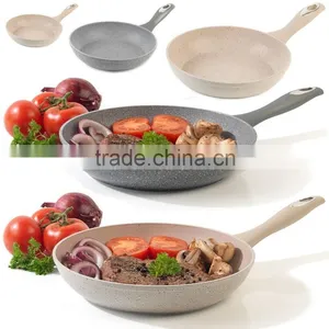 Aluminum Forged Marble Coating 24 Ball Blasting Fry Pan thumbnail-1