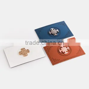 Leather Label Brand Leather Metal Patch Woven Label thumbnail-5