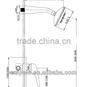 Boutique Bathroom Waterfall Hot and Cold Rain Shower Set 06 4703 thumbnail-2