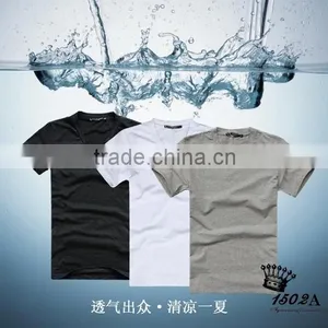 Short Sleeve Cotton V Neck T-shirt thumbnail-4