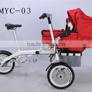 2015 Hot Baby Products Stroller Bike 2 in 1 Fancy Baby Stroller Baby Jogger Mother and Baby Bike thumbnail-1