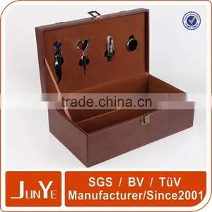 Hard Cover With Holder 5 Liter 6 Bottle Wood Wine Box Dividers thumbnail-1