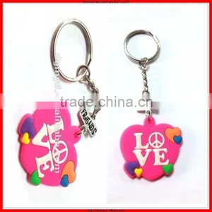 Girls Favorite Eye-catching Pvc+ Metal Key Chain/beautiful Pendant for Bag thumbnail-2