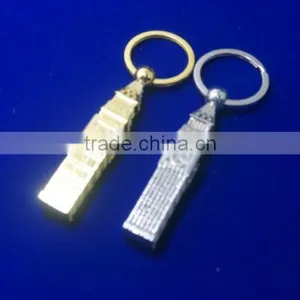 Big Ben Building Charm Souvenir British Style Super Light Movable Keychain Keyring thumbnail-4