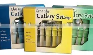 24 Pcs Cutlery Set With Stainless Steel thumbnail-1