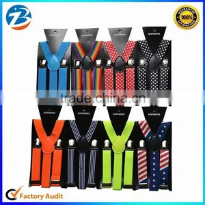 Hot Selling New Designs Y Shape Elastic Braces Kids Suspender in Stock thumbnail-1