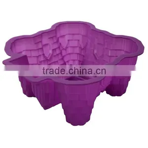 Castle Baking Cake Chocolate Soap Ice Silicone Mold Mould Pan thumbnail-3