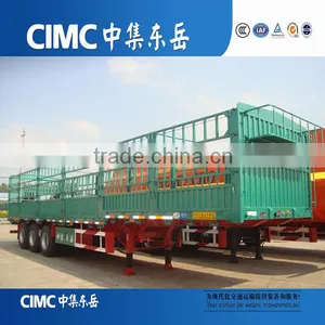 Tri Axle Side Wall High Bed Trailer With Semi Trailer Door thumbnail-2