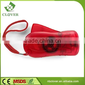 Mini 3 LED Hand Crank Dynamo Led Flashlight thumbnail-1