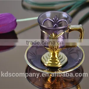 Eco Friendly Gold Plated Bulk Tea Cup and Saucer Sets thumbnail-3
