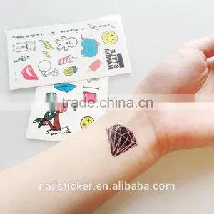 Custom Fashion Small Tattoo Cute Cartoon Temporary Tattoo Holiday Waterproof Tattoo Sticker thumbnail-1