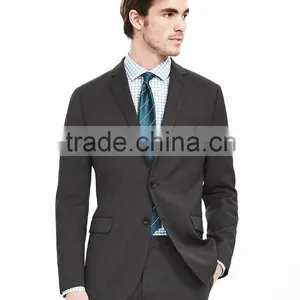 2016 Fashion Men's Black Business Suit Slim Fit thumbnail-2