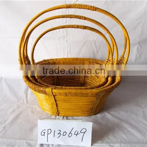 Wholesale Wicker Baskets Rattan Cane Webbing Christmas Gift Baskets Empty thumbnail-4