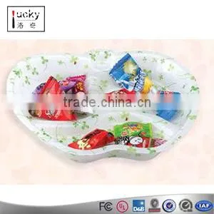 Plastic/acrylic 4 Section Divided Serving Tray / Fruit Tray Compartment Party New for Home Used thumbnail-2
