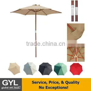 Best Choice Sun Garden Parasol Umbrella,Wooden Umbrella, thumbnail-1