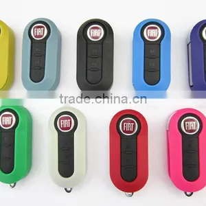 Okeytech Fiat 500 Remote Car Key Shell Cover Color for Replacement Oldromote Fiat 500 Key Shell Cover thumbnail-3