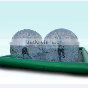 6mWx20mLx0.6mH Giant Inflatable Zorb Ball Race Track Inflatable Track Games Outdoor Inflatable Games thumbnail-2