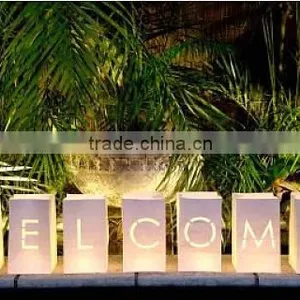 Original Paper Bag Alphebet Welcome Lanterns thumbnail-1