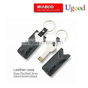 Best Hot Leather USB Flash Drive 4GB 8GB 16GB 8GB Keychain Pendrive 32GB Flash Memory Stick Pen Drive Factory Cheapest Price Usb thumbnail-6