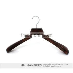 HH Vintage Brown Luxury Wooden Jacket Suit Clothes Hanger thumbnail-2
