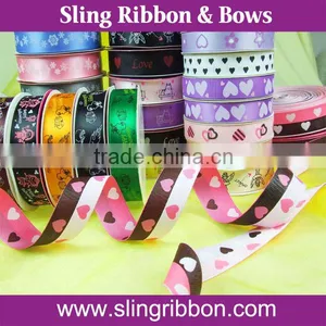 Wholesale 5 Yards Small Roll Printed Ribbon thumbnail-1