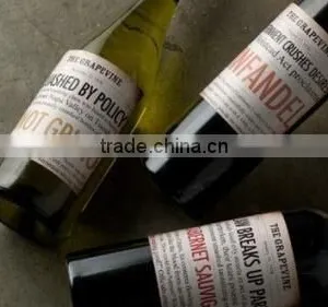 Gold Embossed Label Sticker, Metal Wine Sticker Label Famous Wine Label thumbnail-5