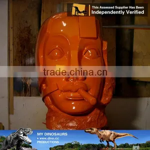 MY Dino-C048 Fiberglass Human Head Model for Sale thumbnail-2