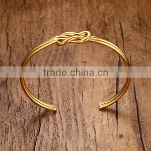 Personality Stainless Steel Jewelry Bowknot Three Colors Bracelet thumbnail-3