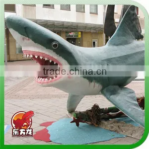 Park Attraction Decoration Fiberglass Shark Sculpture thumbnail-1
