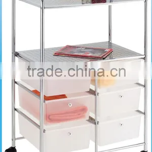 9 PP Plastic White Storage Drawers Cart Organizer thumbnail-3
